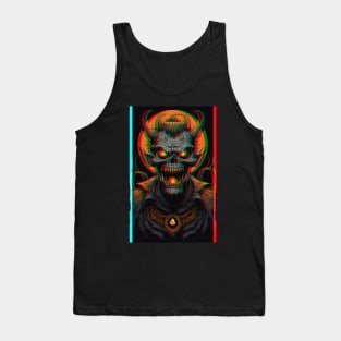 3D Halloween Demon Tank Top